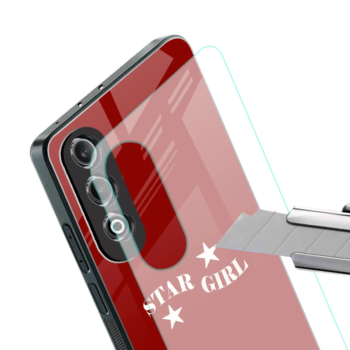 Star Girl stylish phone case for oneplus nord ce 4 | glossy glass and slim fit
