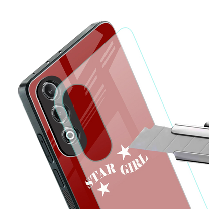 Star Girl stylish phone case for oneplus nord ce 4 | glossy glass and slim fit