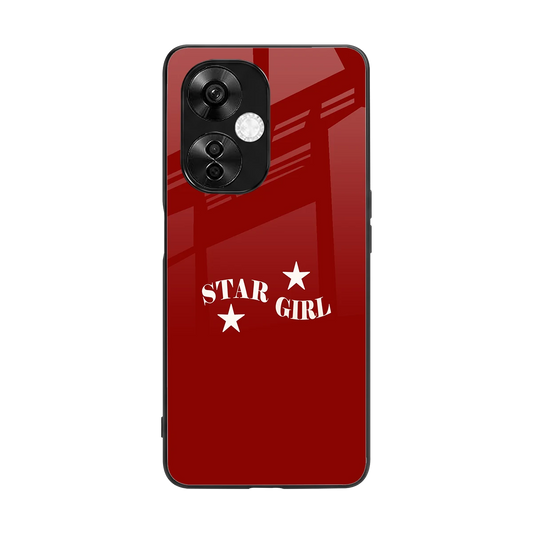 Star Girl back phone cover | glass case for oneplus nord ce 3 lite