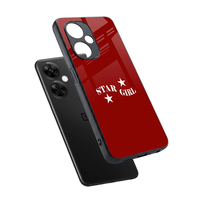 Star Girl sleek oneplus nord ce 3 lite cover with tempered glass back and TPU edges