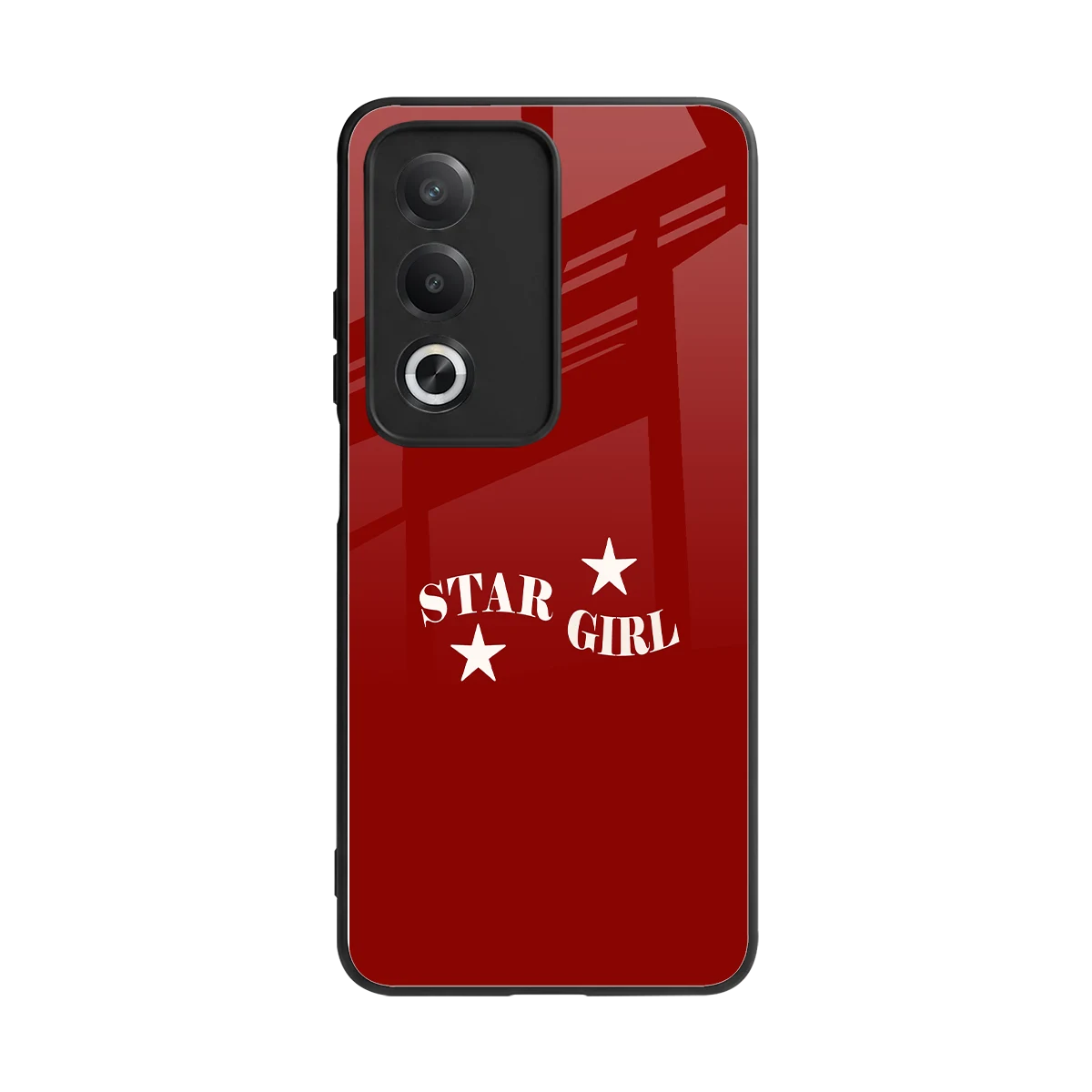 Star Girl back phone cover | glass case for oppo a3 pro