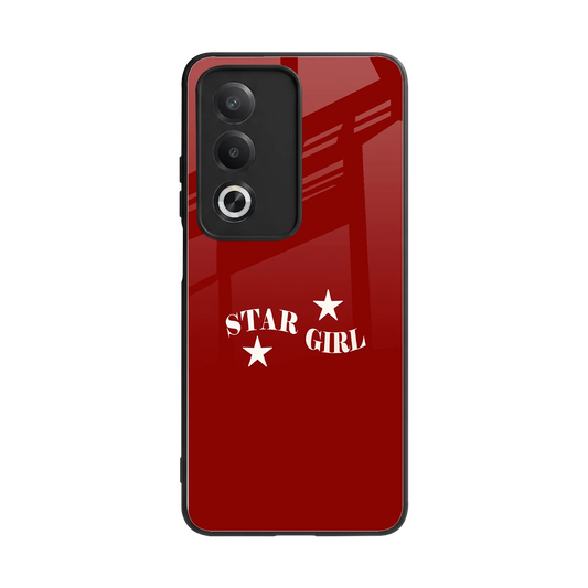 Star Girl back phone cover | glass case for oppo a3 pro