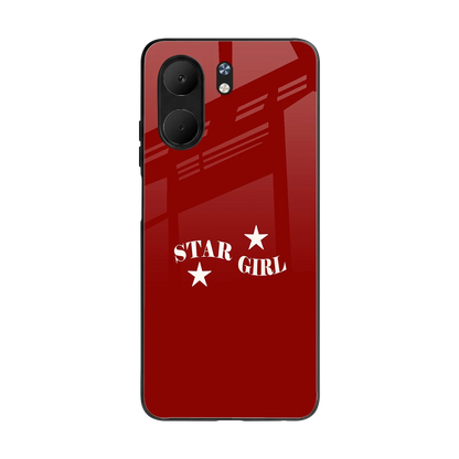 Star Girl back phone cover | glass case for oppo a5x 5g