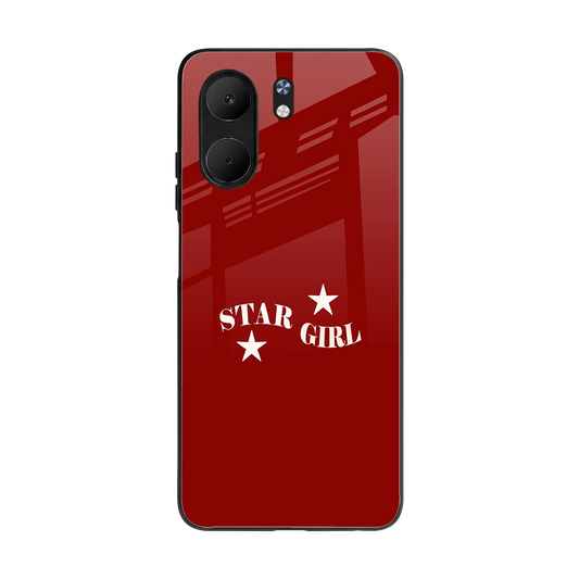 Star Girl back phone cover | glass case for oppo a5x 5g