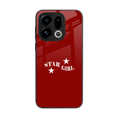 Star Girl back phone cover | glass case for oppo find x9