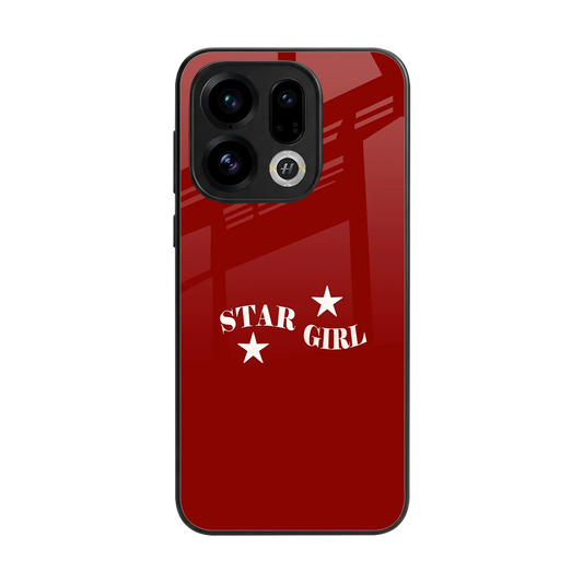 Star Girl back phone cover | glass case for oppo find x9