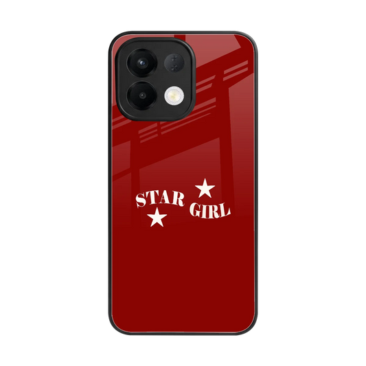 Star Girl back phone cover | glass case for oppo k13 5g
