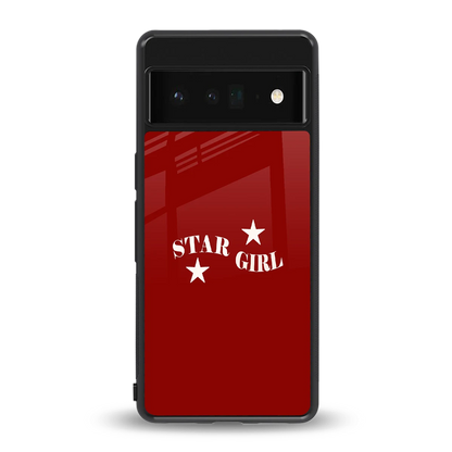 Star Girl back phone cover | glass case for google pixel 6 pro