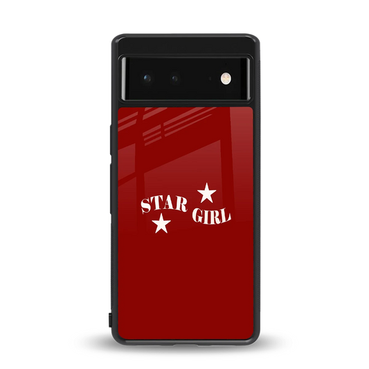 Star Girl back phone cover | glass case for google pixel 6