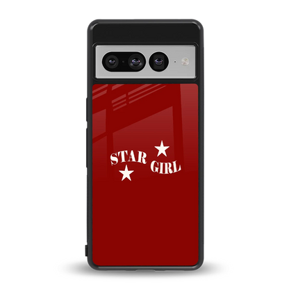 Star Girl back phone cover | glass case for google pixel 7 pro