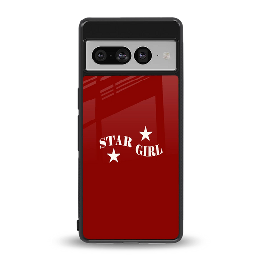 Star Girl back phone cover | glass case for google pixel 7 pro