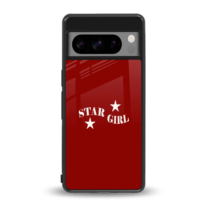 Star Girl back phone cover | glass case for google pixel 8 pro
