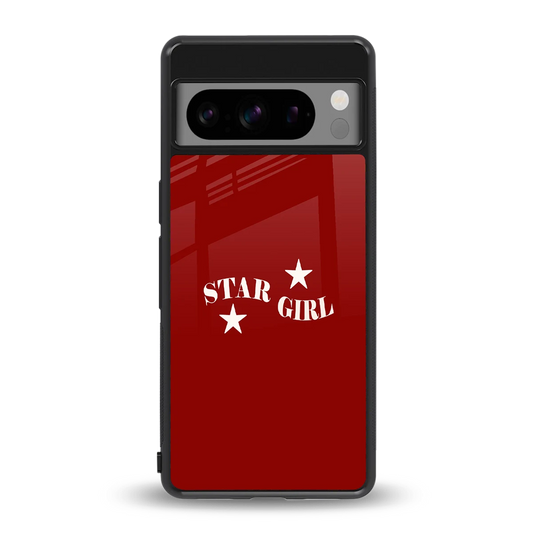 Star Girl back phone cover | glass case for google pixel 8 pro