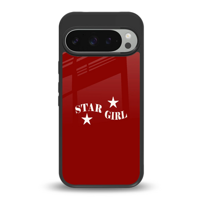 Star Girl back phone cover | glass case for google pixel 9 pro