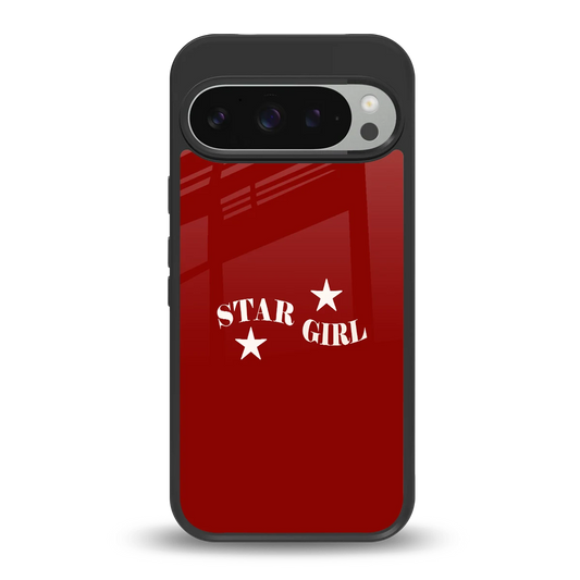 Star Girl back phone cover | glass case for google pixel 9 pro xl