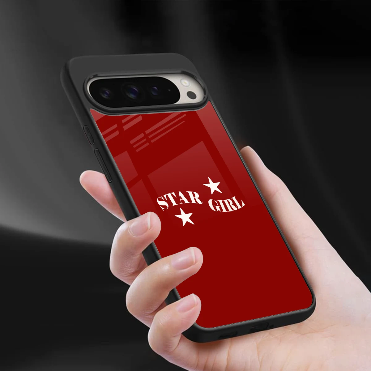 Star Girl sleek google pixel 9 pro cover with tempered glass back and TPU edges