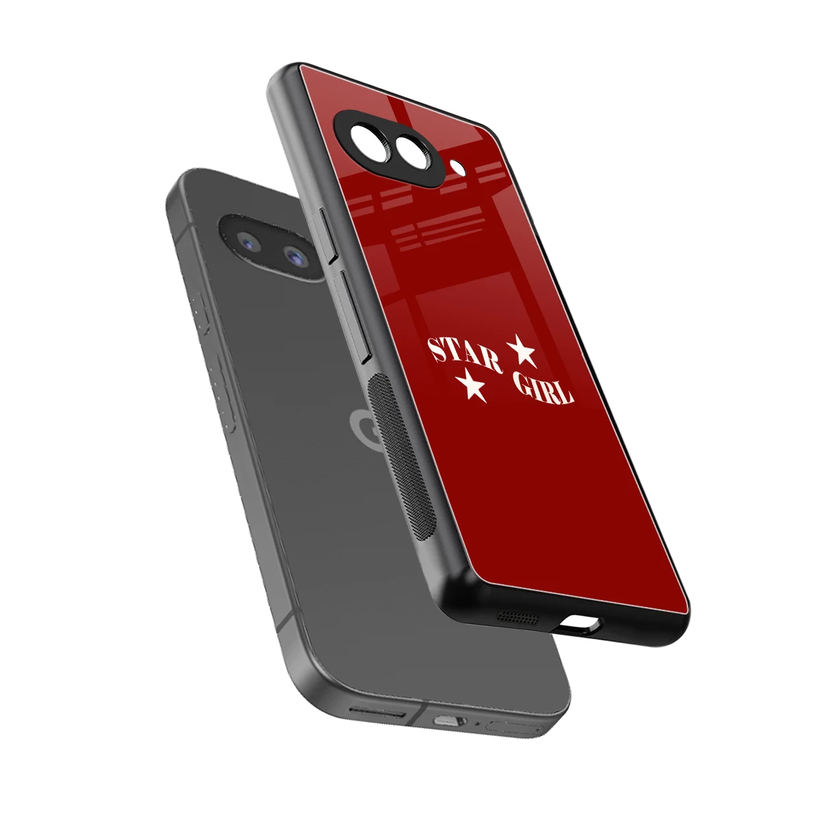 Star Girl sleek google pixel 10a cover with tempered glass back and TPU edges