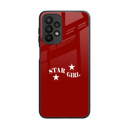 Star Girl back phone cover | glass case for samsung galaxy a23