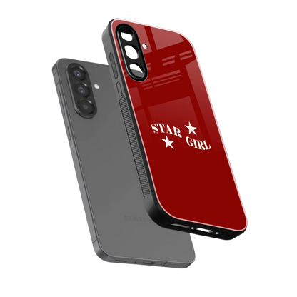 Star Girl sleek samsung galaxy a56 5g cover with tempered glass back and TPU edges