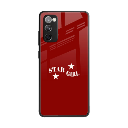 Star Girl back phone cover | glass case for samsung galaxy s20 fe
