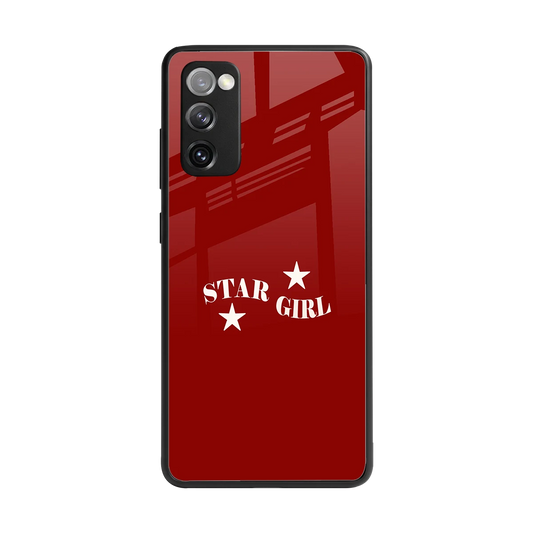 Star Girl back phone cover | glass case for samsung galaxy s20 fe