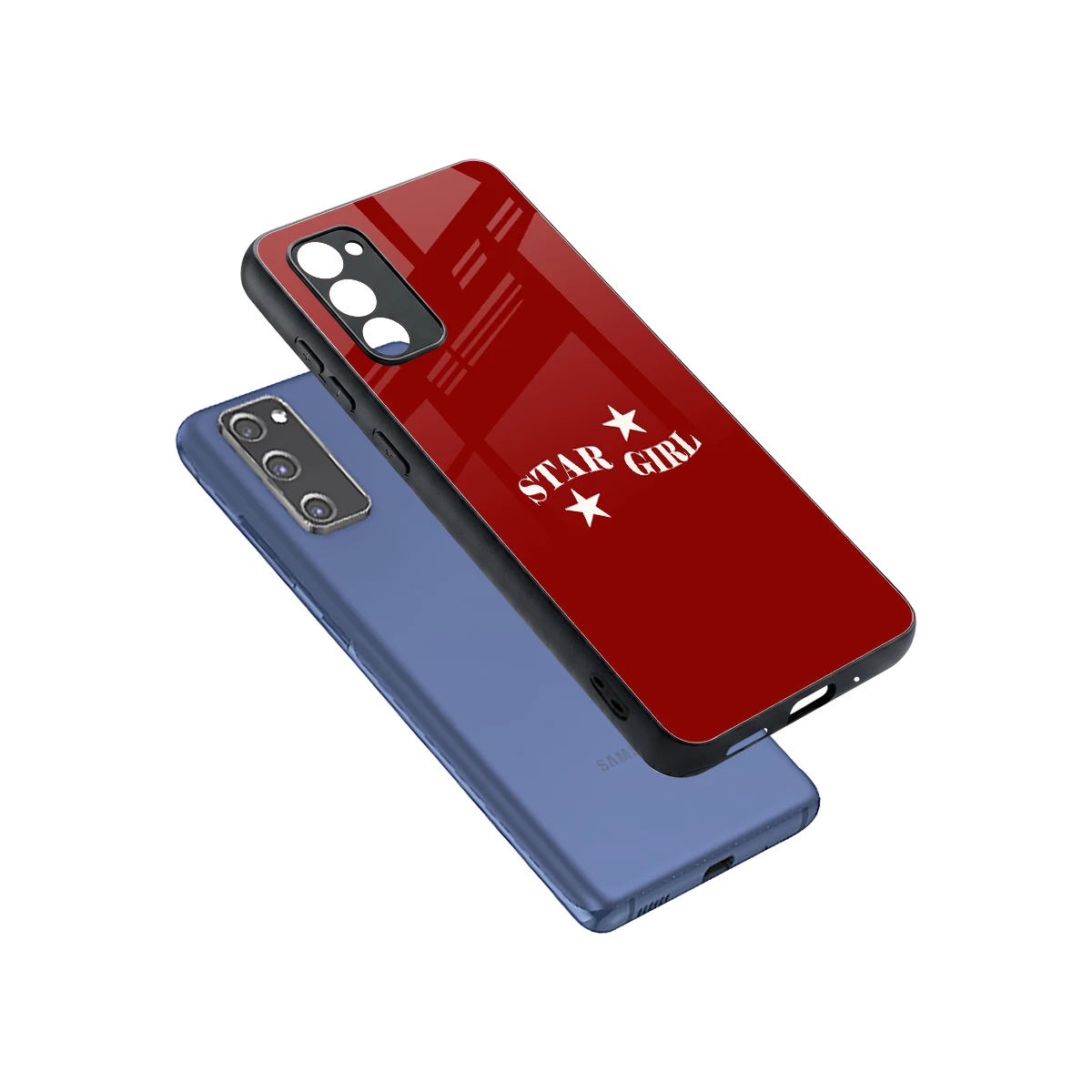 Star Girl sleek samsung galaxy s20 fe cover with tempered glass back and TPU edges