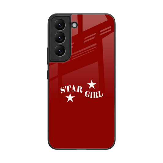 Star Girl back phone cover | glass case for samsung galaxy s22