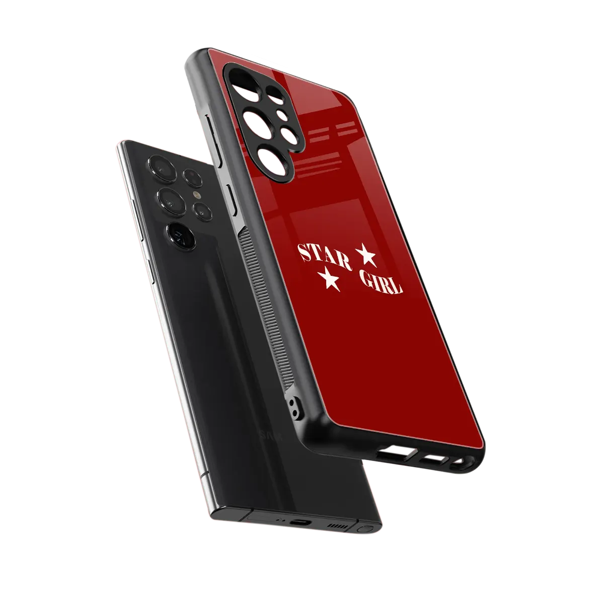 Star Girl sleek samsung galaxy s25 ultra cover with tempered glass back and TPU edges