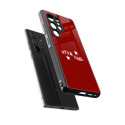 Star Girl sleek samsung galaxy s25 ultra cover with tempered glass back and TPU edges