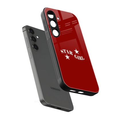 Star Girl sleek samsung galaxy s25 fe cover with tempered glass back and TPU edges