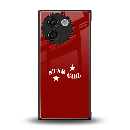 Star Girl back phone cover | glass case for vivo v30e