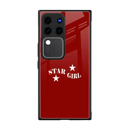 Star Girl back phone cover | glass case forvivo v30 pro