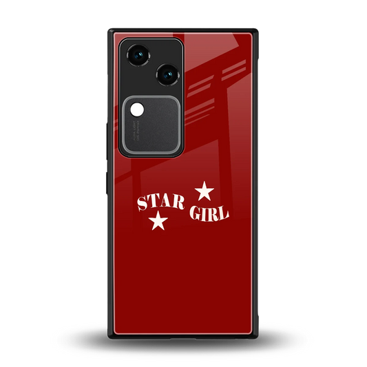 Star Girl back phone cover | glass case for vivo v30