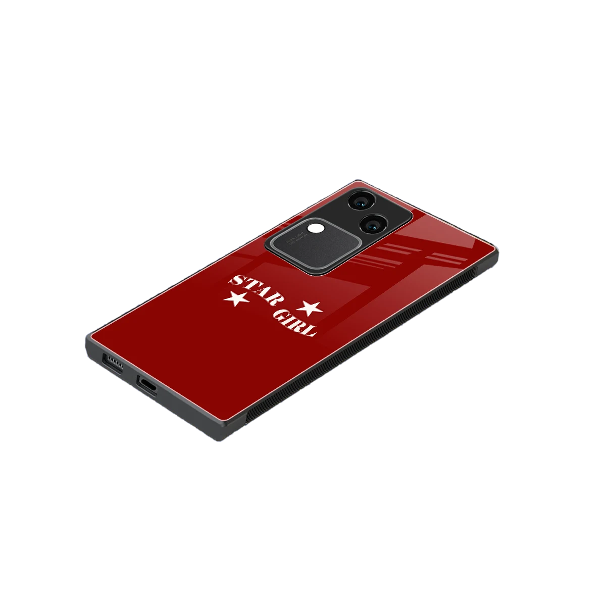 Star Girl stylish phone case for vivo v30 | glossy glass and slim fit