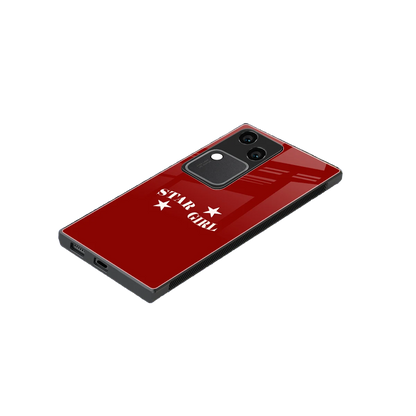 Star Girl stylish phone case for vivo v30 | glossy glass and slim fit