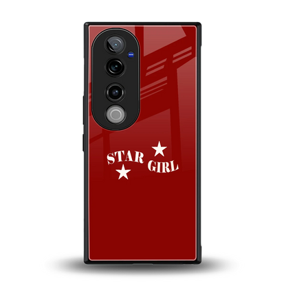 Star Girl back phone cover | glass case for vivo v40 pro