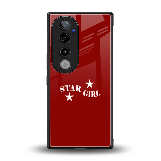 Star Girl back phone cover | glass case for vivo v40 pro