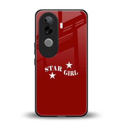 Star Girl back phone cover | glass case for vivo v40e