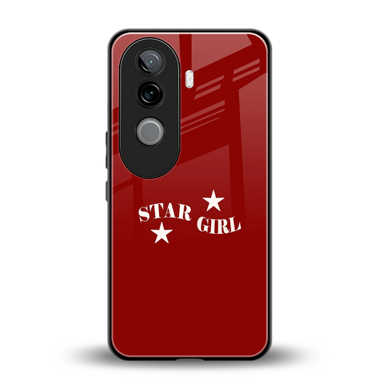 Star Girl back phone cover | glass case for vivo v40e