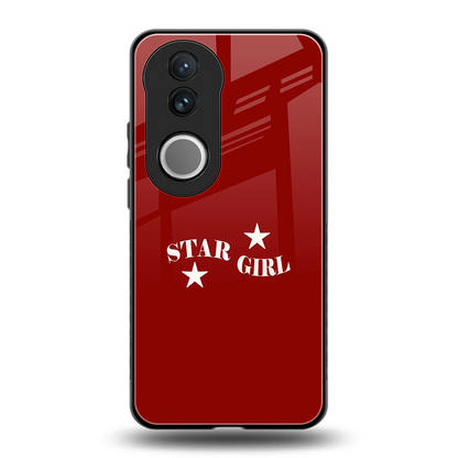 Star Girl back phone cover | glass case for vivo v50