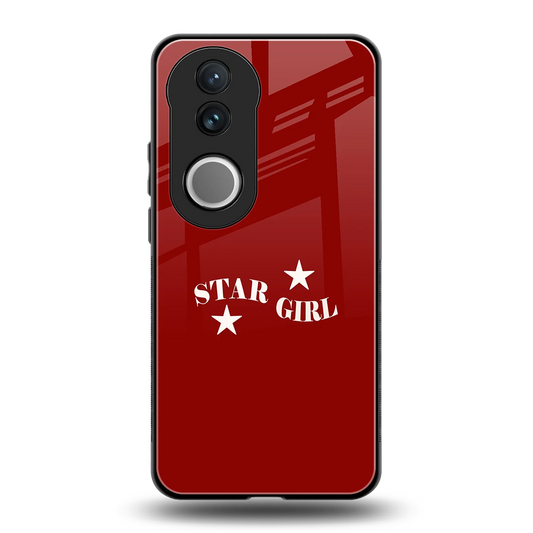 Star Girl back phone cover | glass case for vivo v50