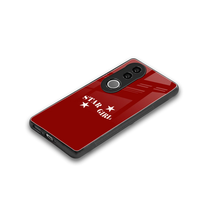 Star Girl stylish phone case for vivo v50 | glossy glass and slim fit