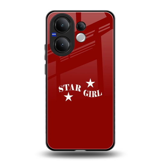 Star Girl back phone cover | glass case for vivo v60