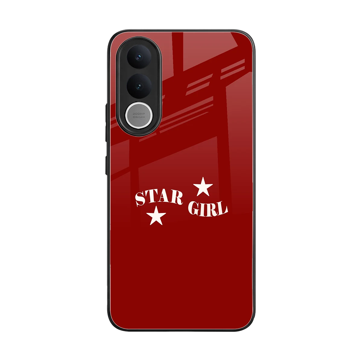 Star Girl back phone cover | glass case for vivo v70 fe