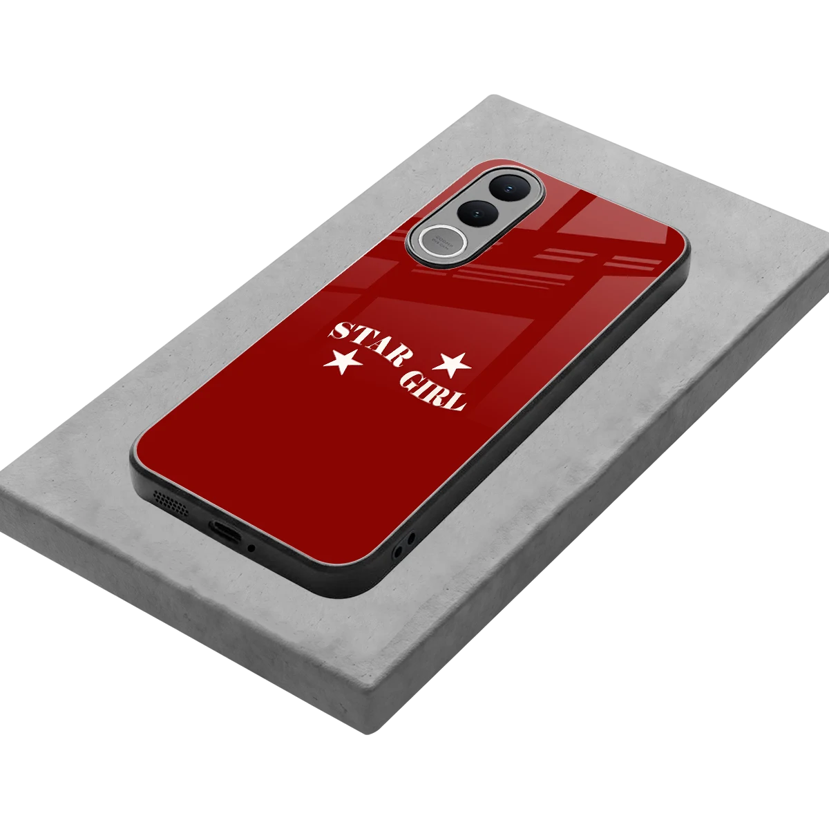Star Girl stylish phone case for vivo v70 fe | glossy glass and slim fit