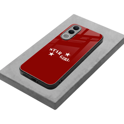Star Girl stylish phone case for vivo v70 fe | glossy glass and slim fit