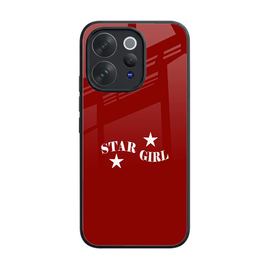 Star Girl back phone cover | glass case for vivo v70 elite