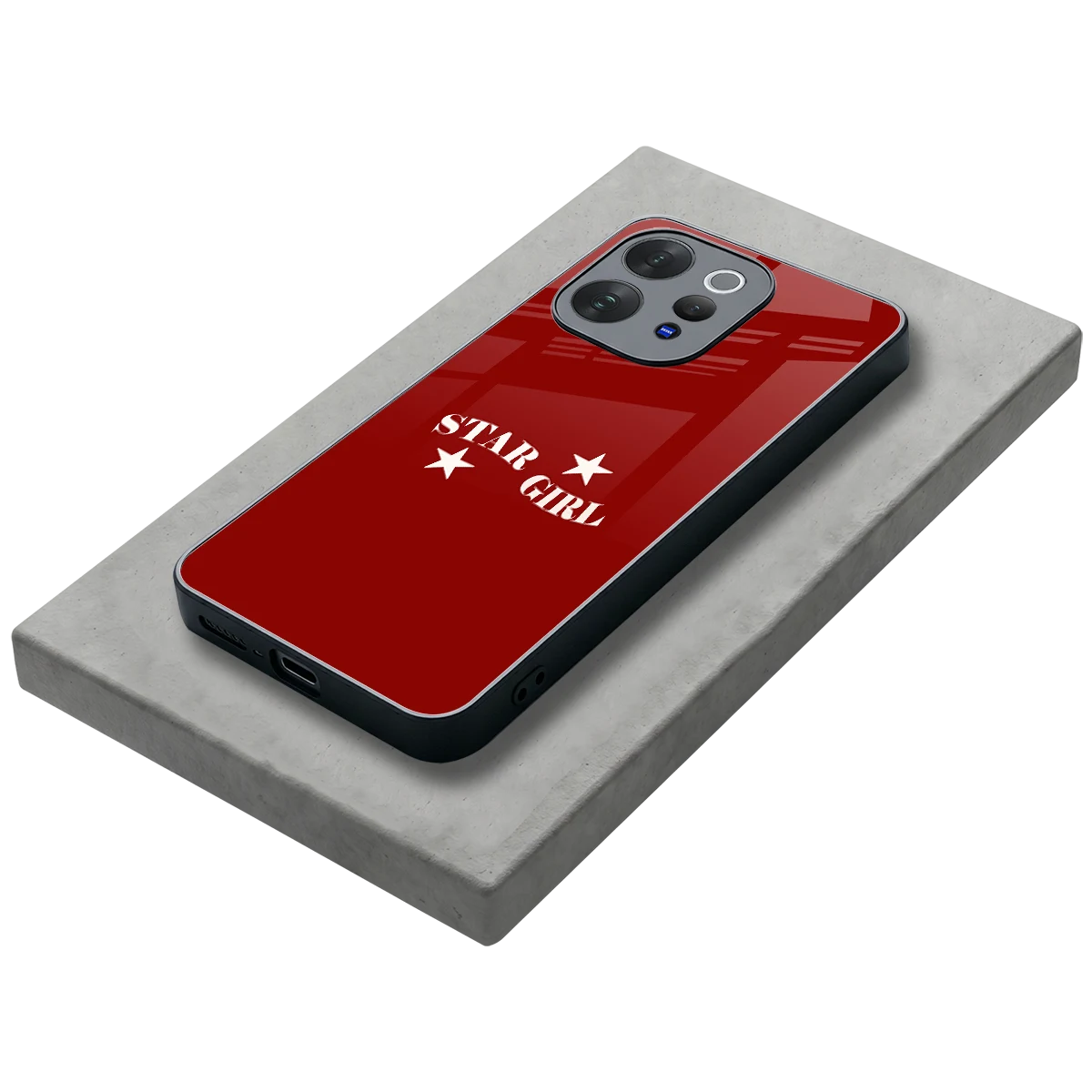 Star Girl stylish phone case for vivo v70 | glossy glass and slim fit