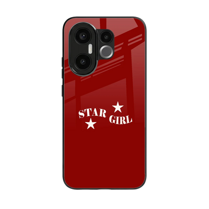 Star Girl back phone cover | glass case for vivo x200 fe