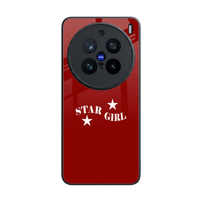 Star Girl back phone cover | glass case for vivo x200 pro